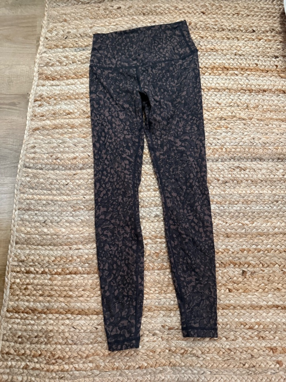 Lululemon Wunder Under Brown Camo Multi Print